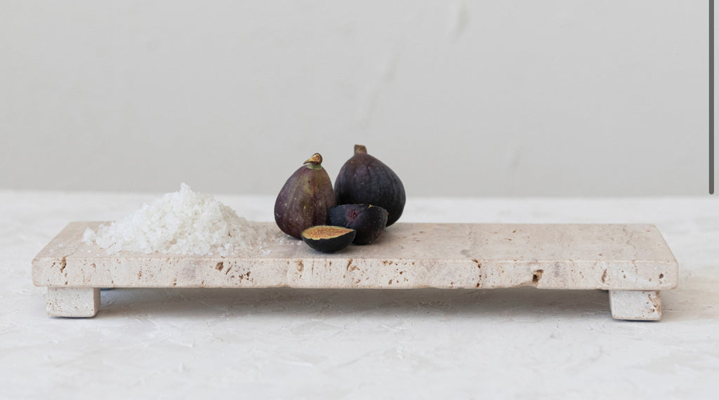Travertine Footed Board