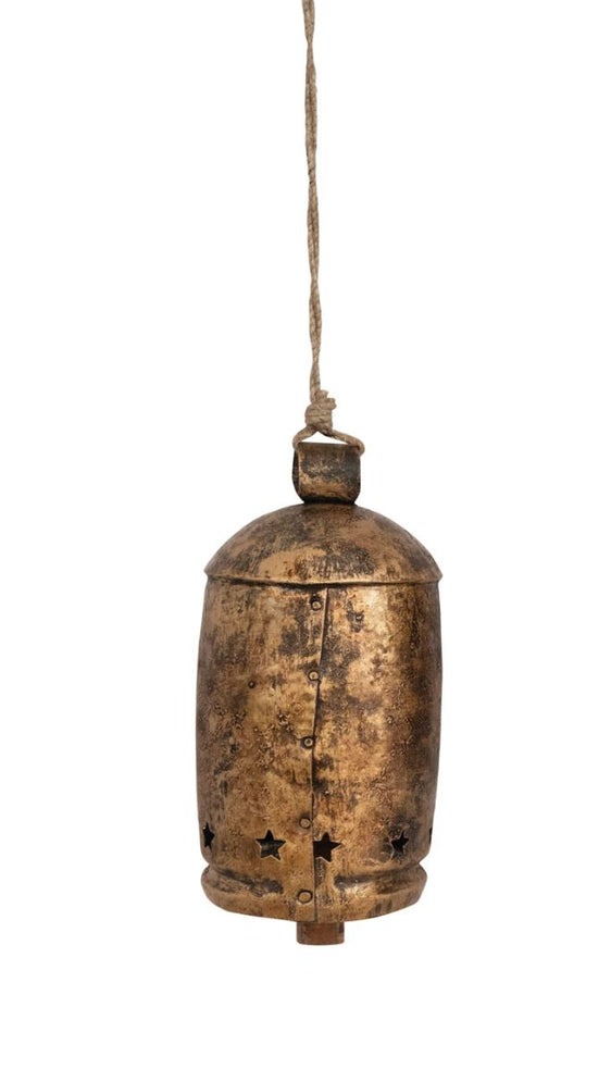 Metal Bell with Star Cut-Outs