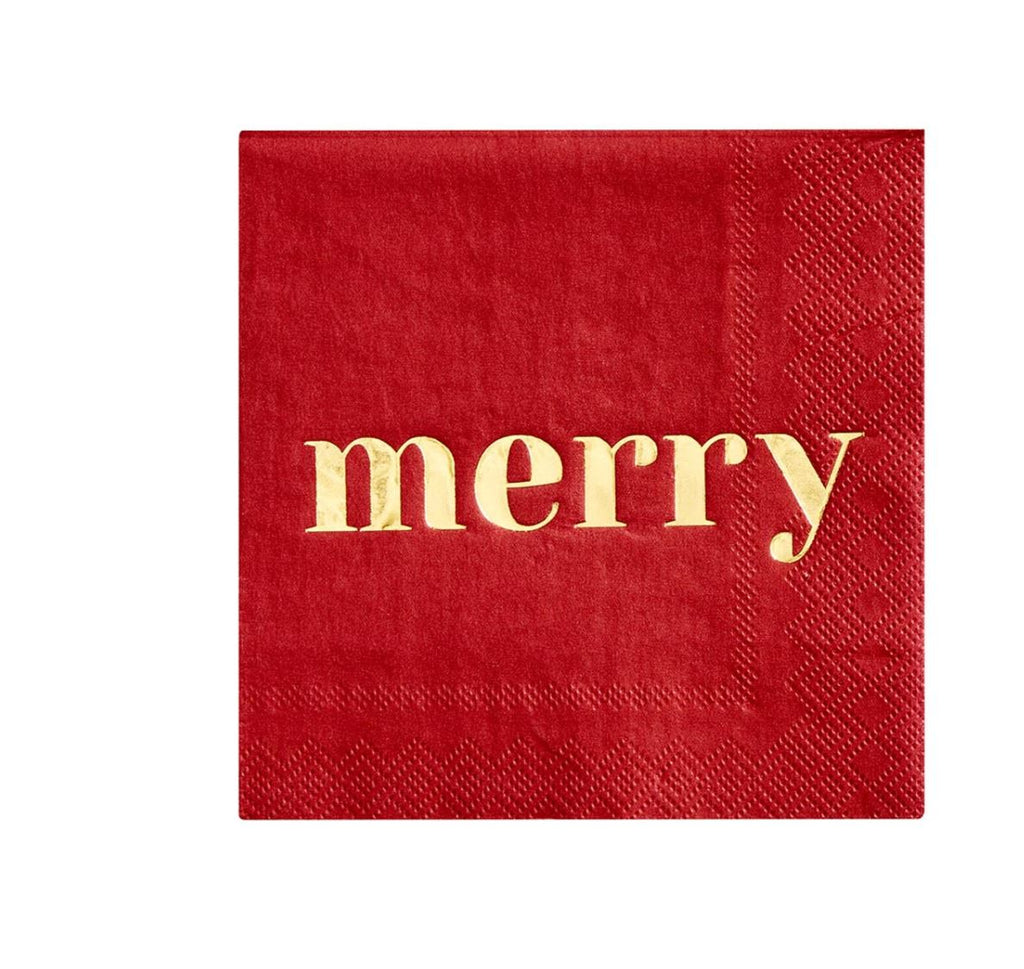 Merry Cocktail Napkins