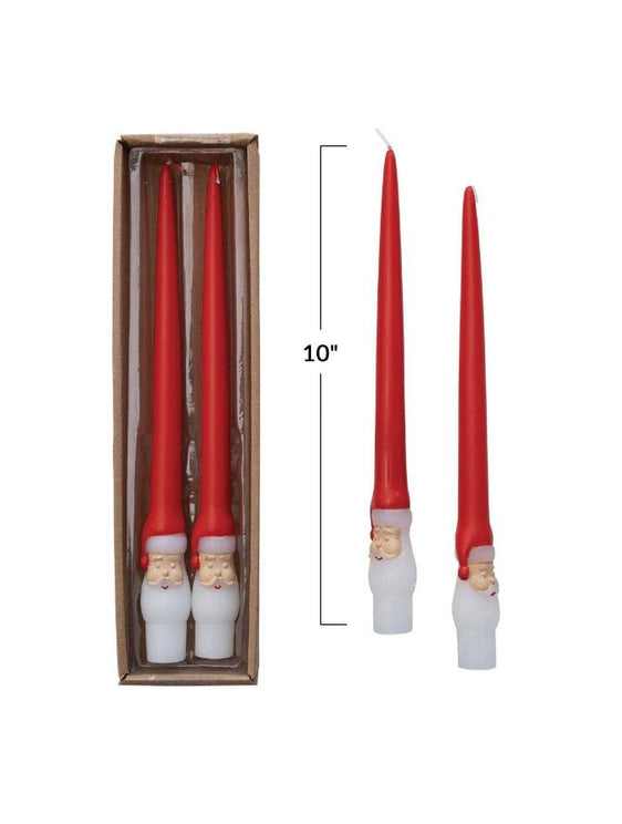 Santa Taper Candles