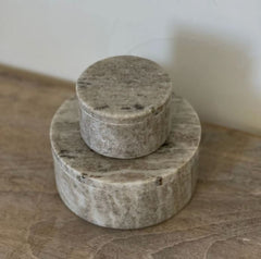 Small Round Stone Box