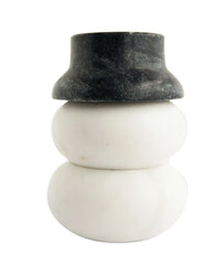 Marble Snowman Pinch Pots