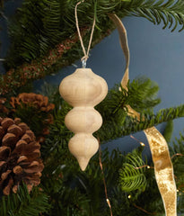 Triple Drop Spindle Ornament
