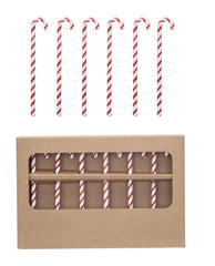 Set of 6 Candy Cane Stir Sticks