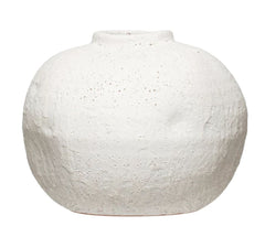 Terracotta Vase with Volcano Finish
